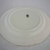 Serving dishes with floral decoration, vintage Luneville FG