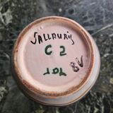 Pottery pitcher signed Vallauris