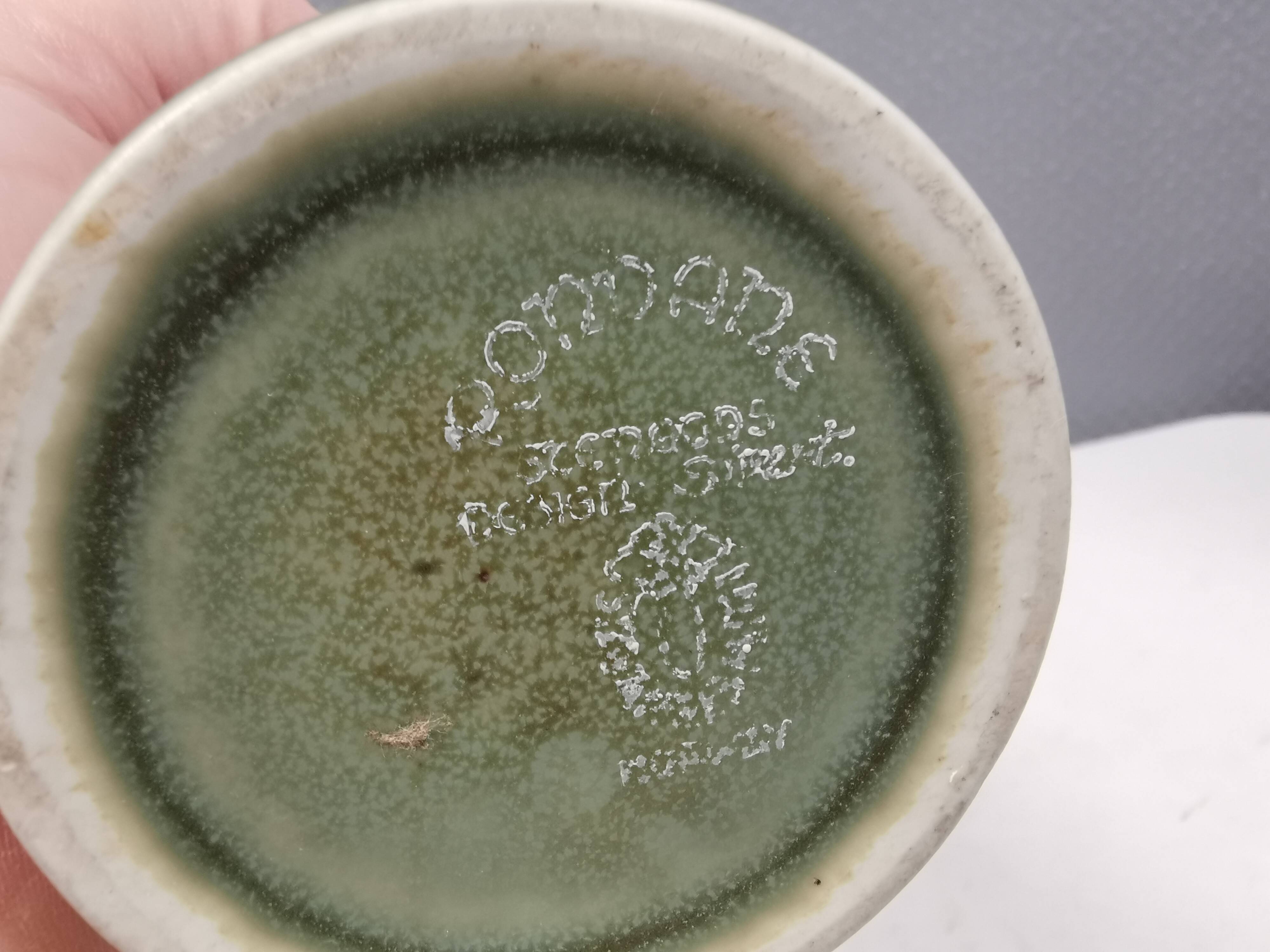 Trio of ceramics, consisting of two vases and a bowl/dish