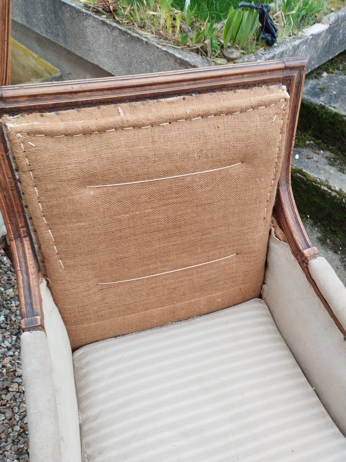 Paire de fauteuils anciens style louis xvi