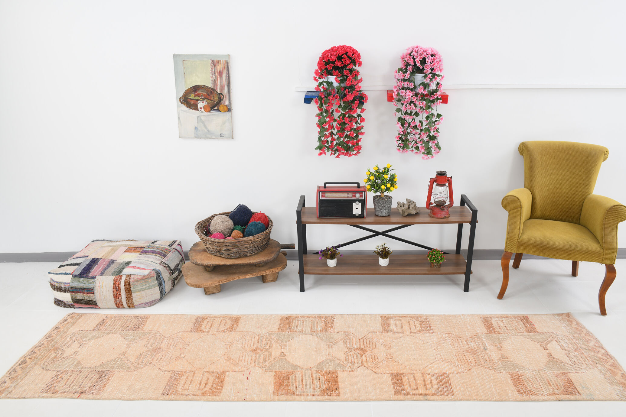 Narrow vintage runner 326x78cm