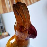 Zoomorphic ceramic lamp