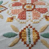 50s embroidered cushion