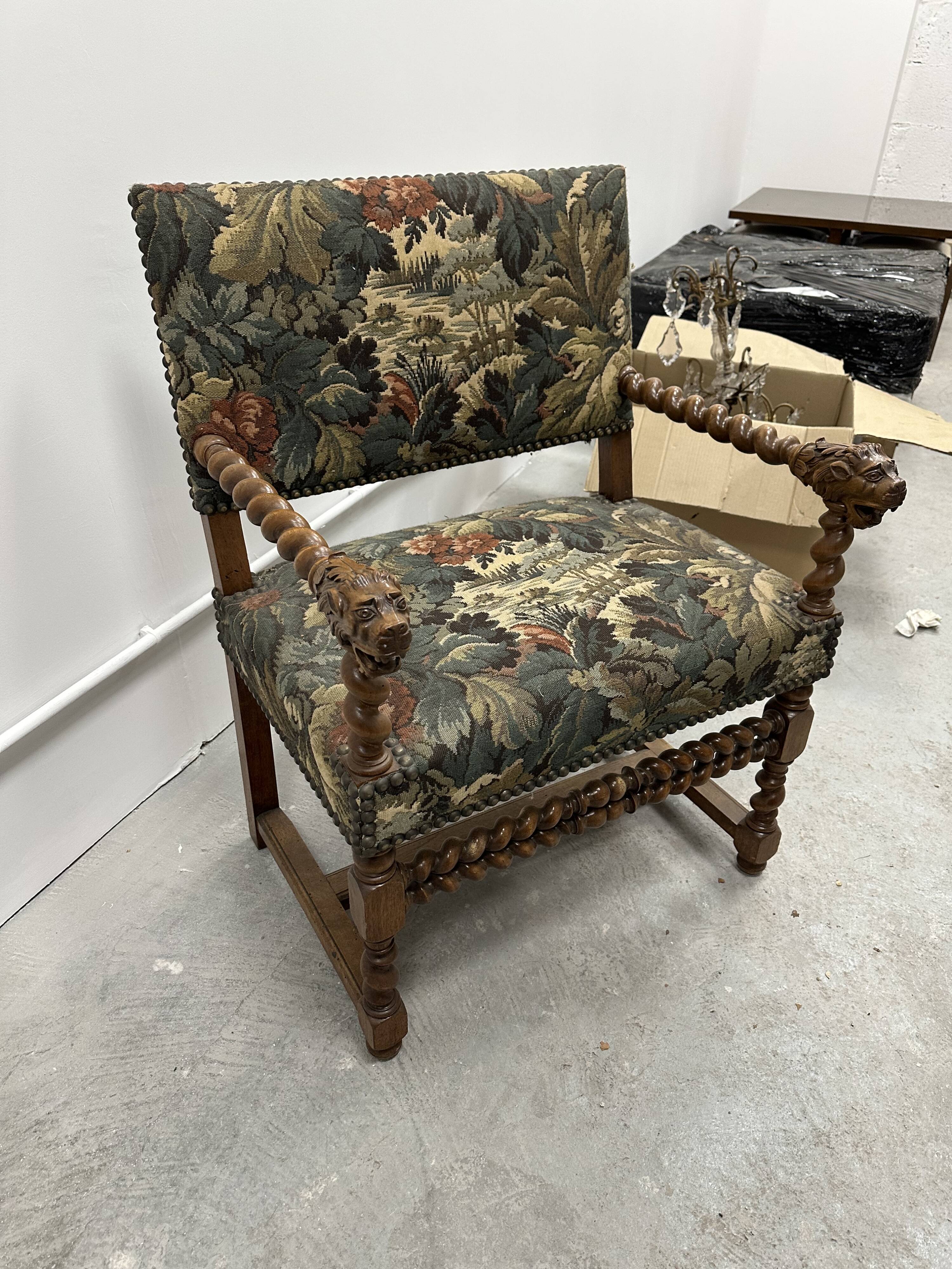 12th-century style armchair