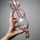 Vintage Murano blown glass soliflore vase 50-60 Filigrana/Zanfirico