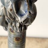 Anthropomorphic ceramic candlestick