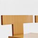 Vintage sculptural dining chairs , set of 5