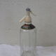 Schweppes brand sparkling water faceted siphon bottle, vintage 1940/50