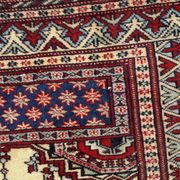Tapis de Prière Vintage Lahore Pakistanais, Années 1960, Élégance et Tradit