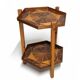 Geometric wood veneer stand, Czechoslovakia, 1960s–1970s