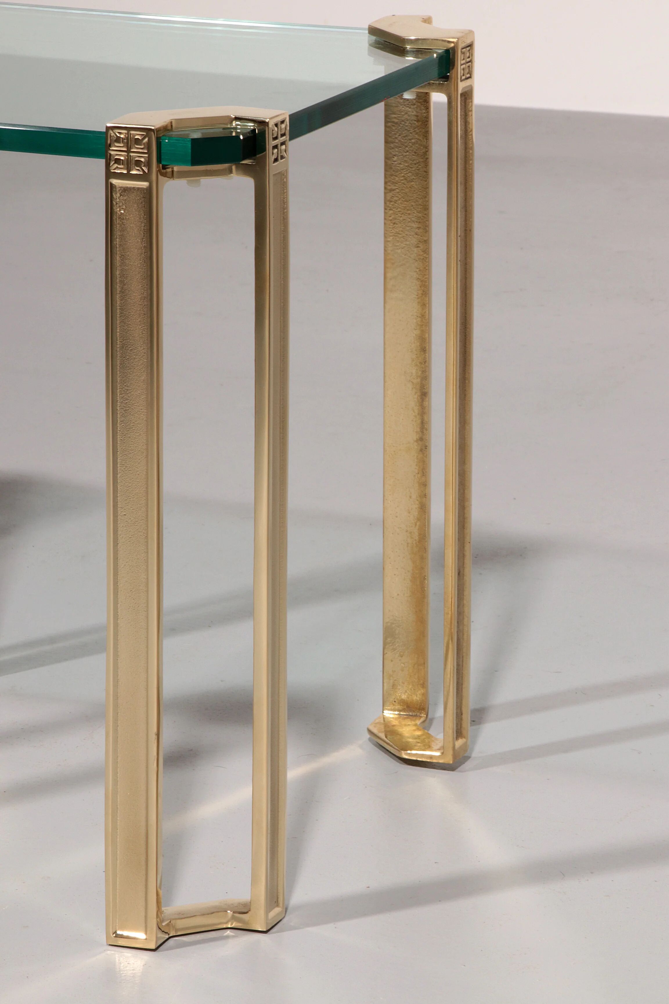 Peter Ghyczy high-gloss brass T24 side tables, 1970s (40x40x45)