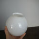 White glass globe '13