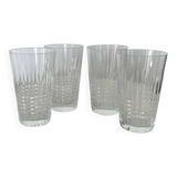 Set of four baccarat tumblers Nancy model