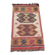 Tapis kilim en toile de jute et coton. 93cm x 162cm