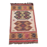 Kilim rug in jute and cotton. 93cm x 162cm