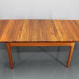 1960s Solid Teak Extendable Dining Table by Glostrup Mobelfabrik, Denmark