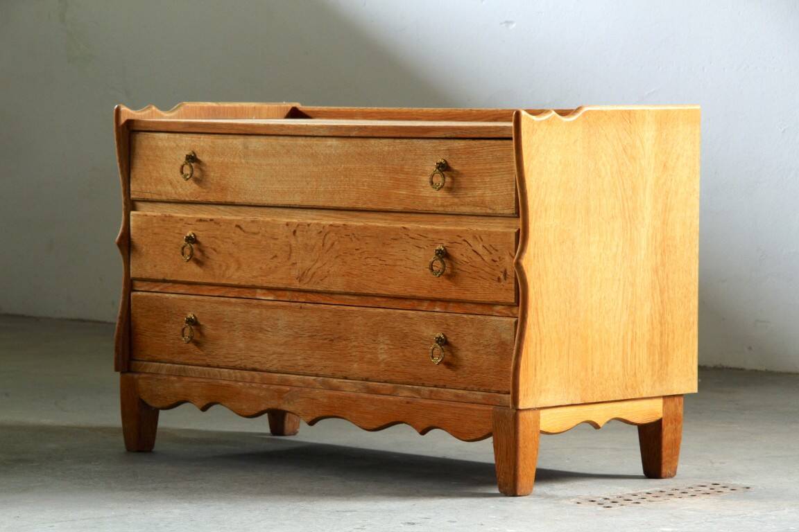 Vintage Danish modern oak dresser attributed to Kjærnulf, 1960s