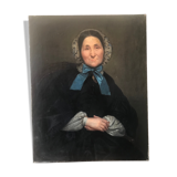 Oil on canvas portrait 19th