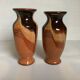 Paire de vases céramique émaillée