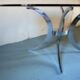 Table en verre fumé