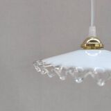 Mini wavy opaline pendant light