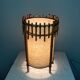 Lampe rotin Louis Sognot design 50's 60's