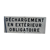 Plaque signalisation métal
