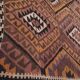 Vintage Turkish rug from Oushak, handwoven 132x360 cm