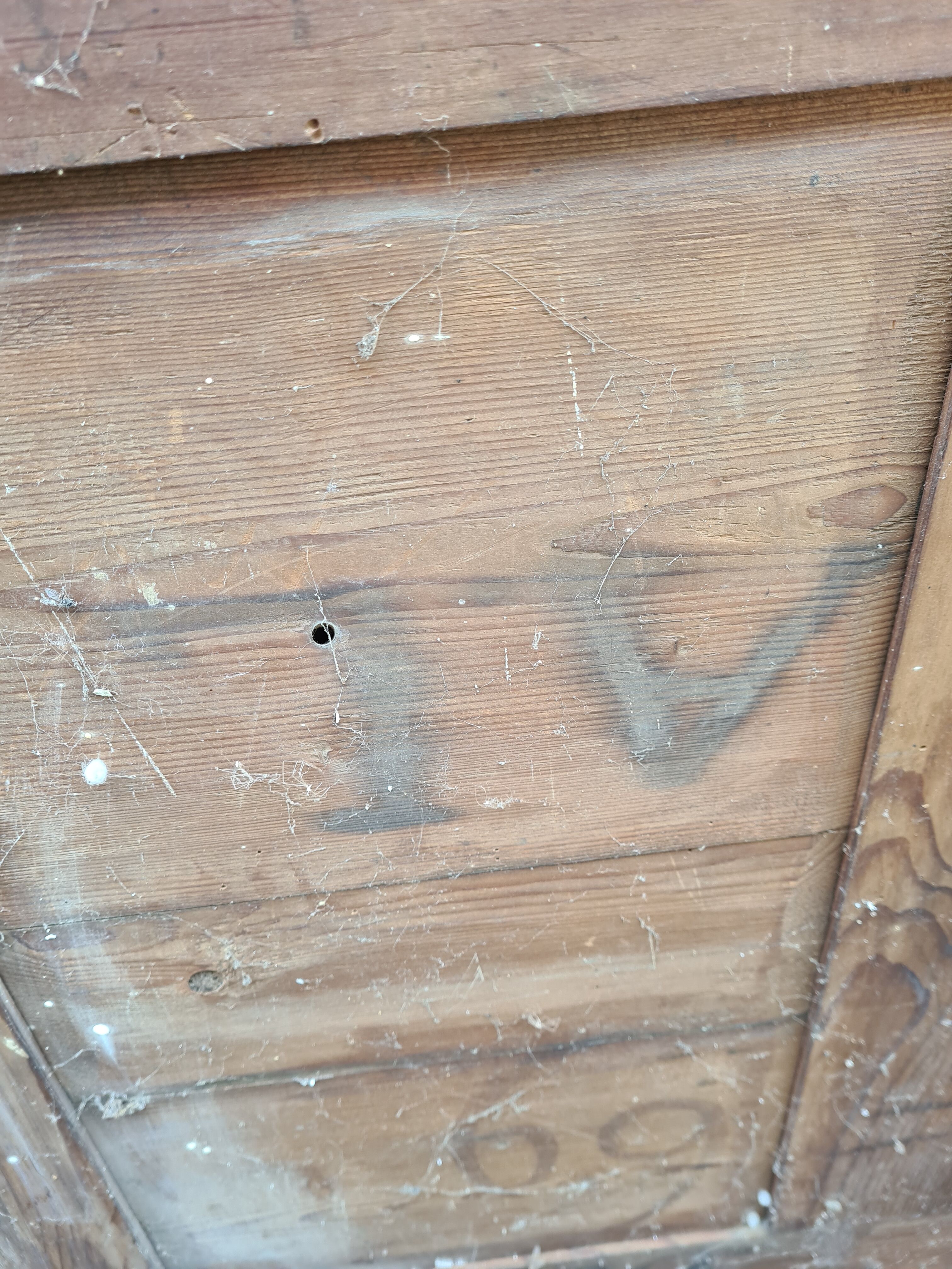 Old large-format mirror 88x133cm