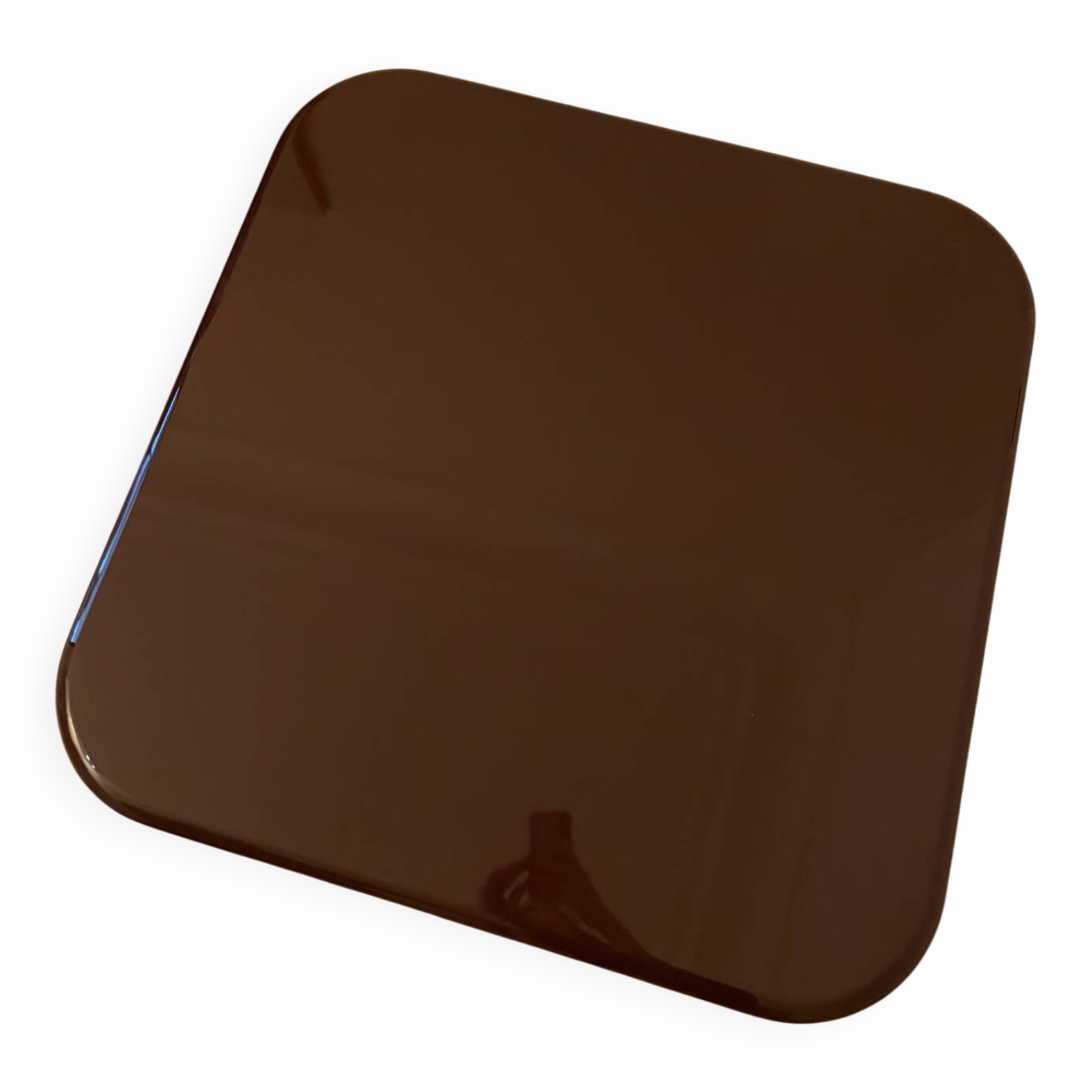 Chocolate varnished coffee table Pastill