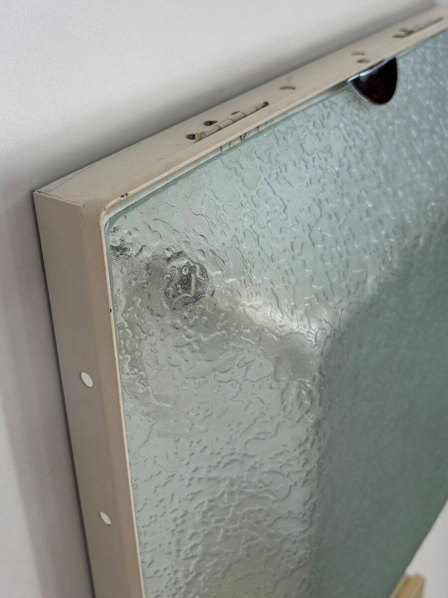 Vintage Italian Metal and Glass Sconces from Fontana Arte, 1960s, Set of 2