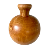 Vintage wooden ball bedside lamp