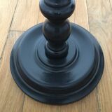 Antique black oak side table