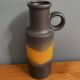 vase marron et orange Allemagne de l'Ouest Scheurich modèle 401-28 années 1970