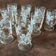 Set of 9 vintage digestive glasses