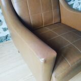 Armchair in leatherette of the 1960s