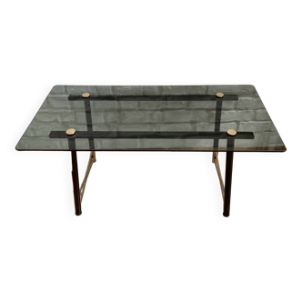 Glass coffee table
