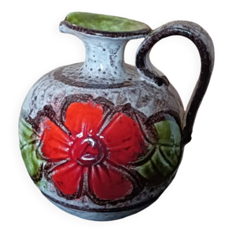 Vintage floral pitcher
