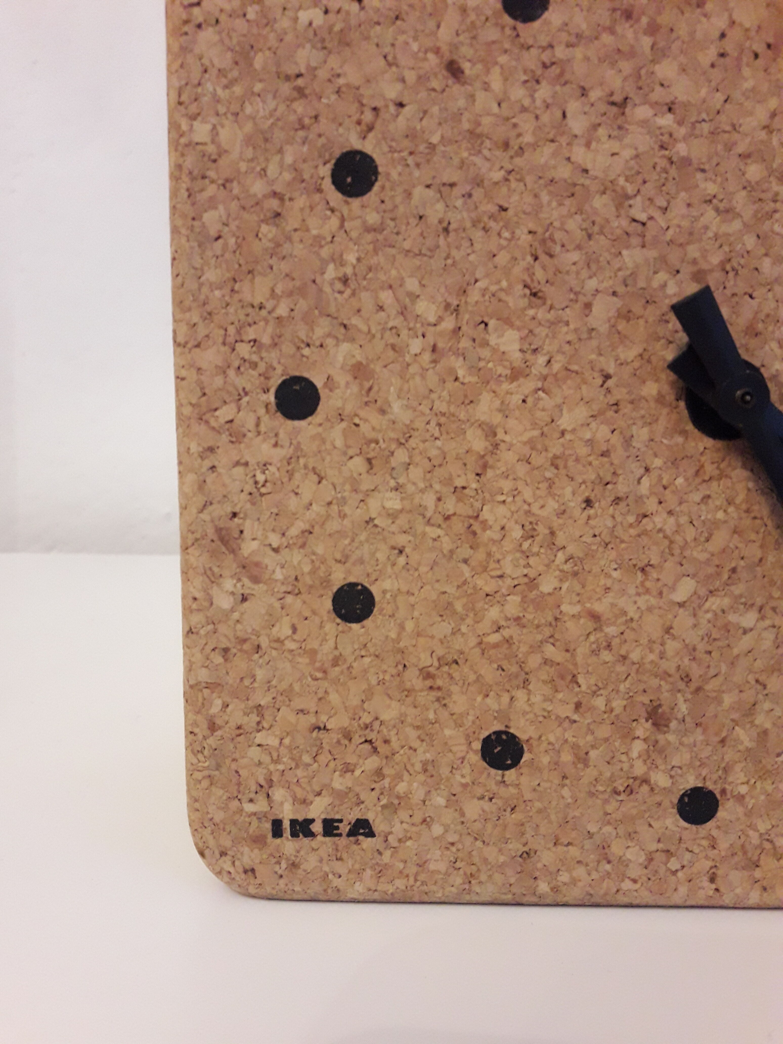 Vintage Ikéa cork clock