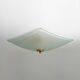Ceiling lamp in satin glass and brass, 1970s