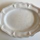 Flat centerpiece with godrons in glazed earth Moustiers 18th