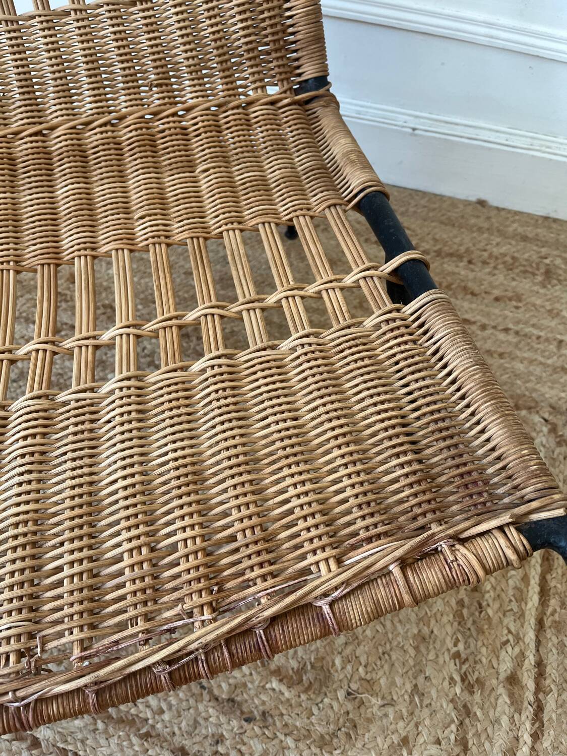 Raoul Guys Airborne rattan and metal armchair