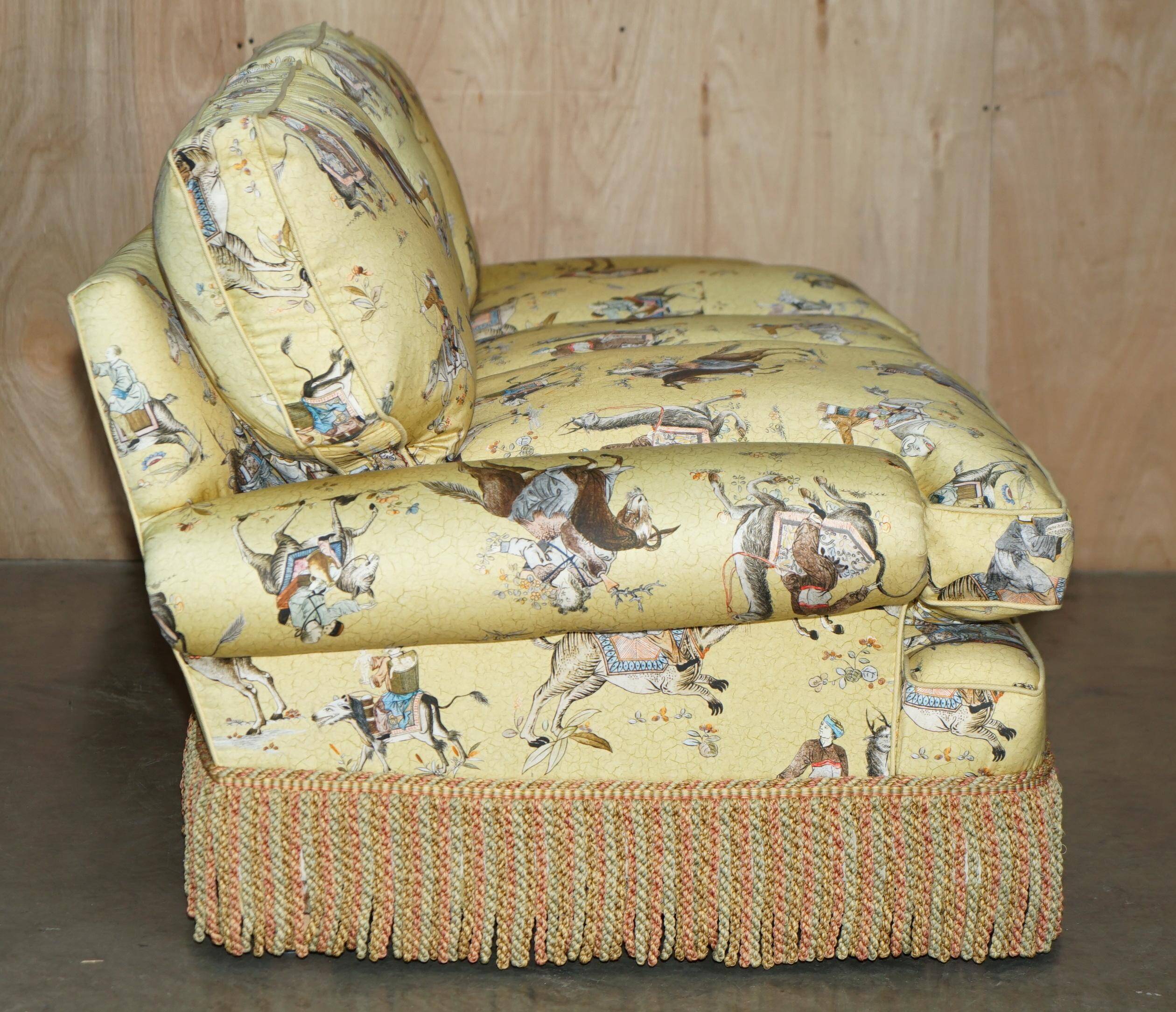 Canapé Peter Dudgeon Fitzwilliam Chinoiserie style upholstery