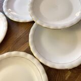 6 assiettes plates en porcelaine de Limoges signé P.Dessagne en très bon ét