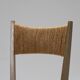 Paire de chaises en paille, geneviève pons, 1950s