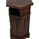 Vintage Hexagonal Side Cabinet with Door Small Side Table Column