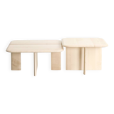 Square coffee table duo in Sycamore Maple