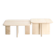 Duo de table basse carré en Erable Sycomore