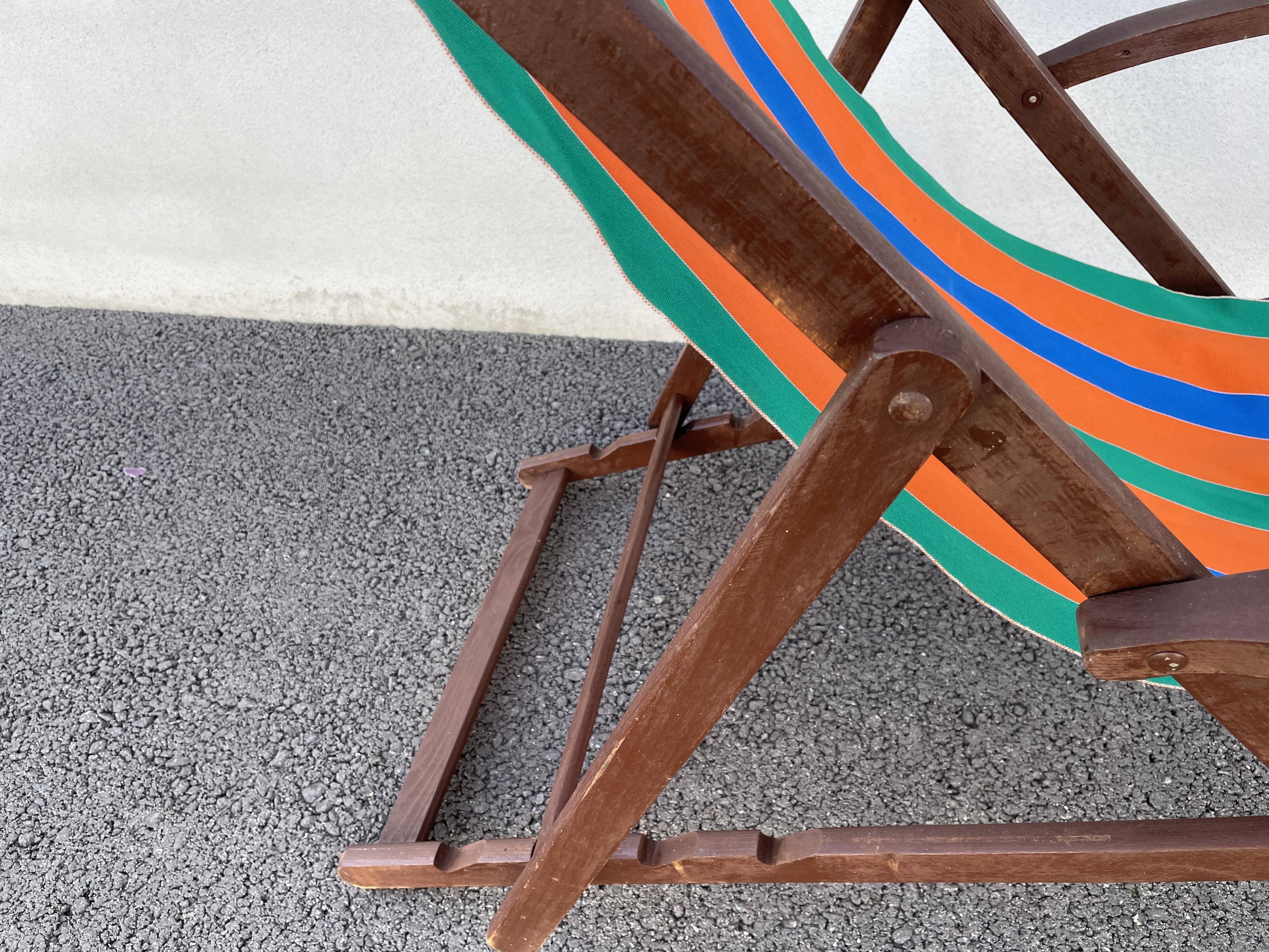 Chilean vintage deckchair