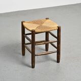 Ensemble chaise et tabouret Bauche, Charlotte Perriand pour Maison Sentou, circa 1950